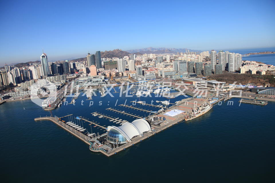 航拍下的奥帆中心