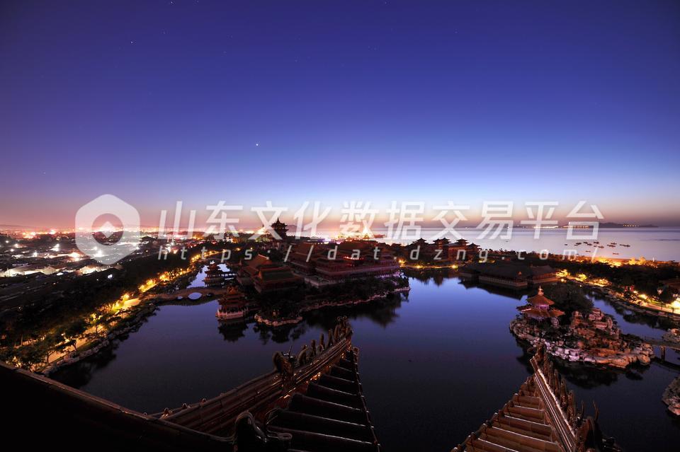 蓬莱三仙山夜景