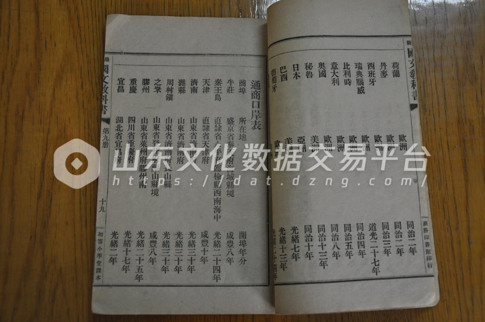 《最新国文教科书中》淄博通商口岸