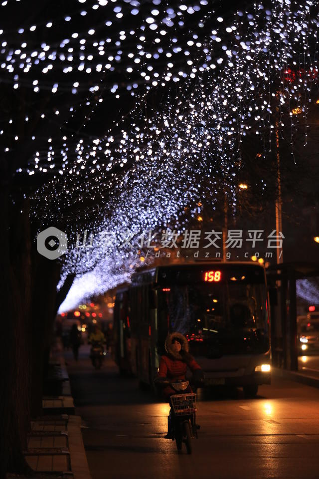 霓虹闪烁迎春节