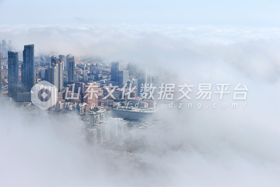 城市被雾气环绕