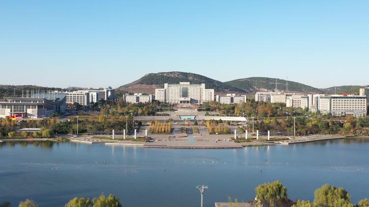 枣庄凤鸣湖航拍 枣庄凤鸣湖航拍