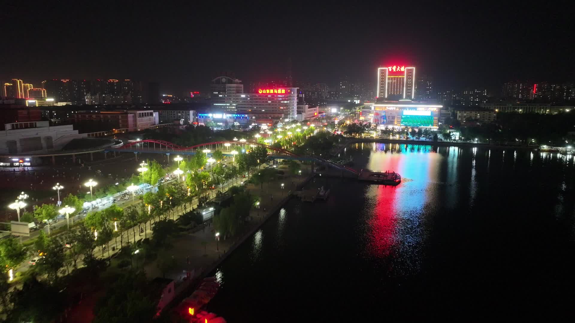 德州中心广场夜景