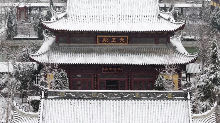 德州永庆寺雪景2 德州永庆寺雪景2