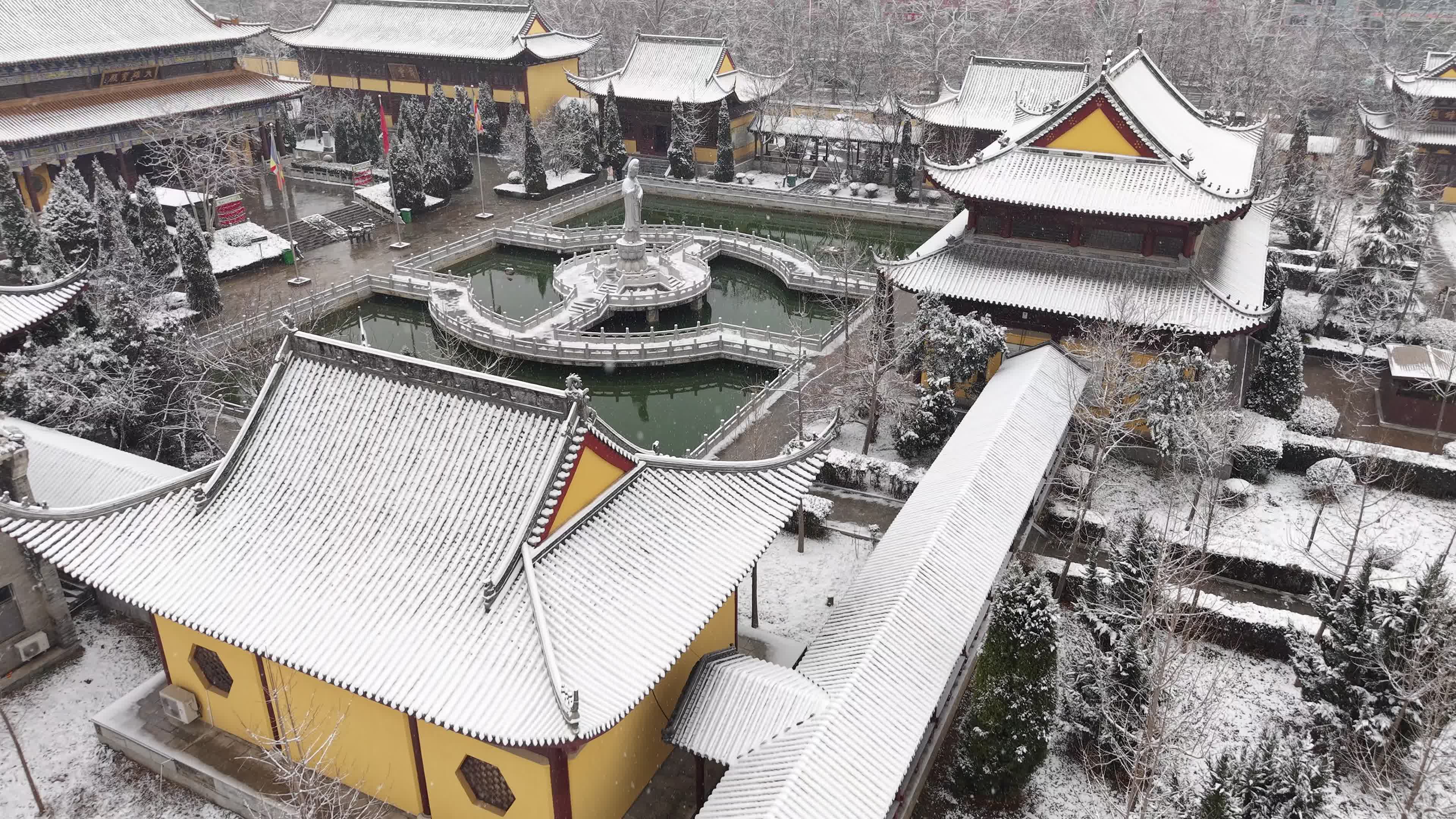 德州永庆寺雪景