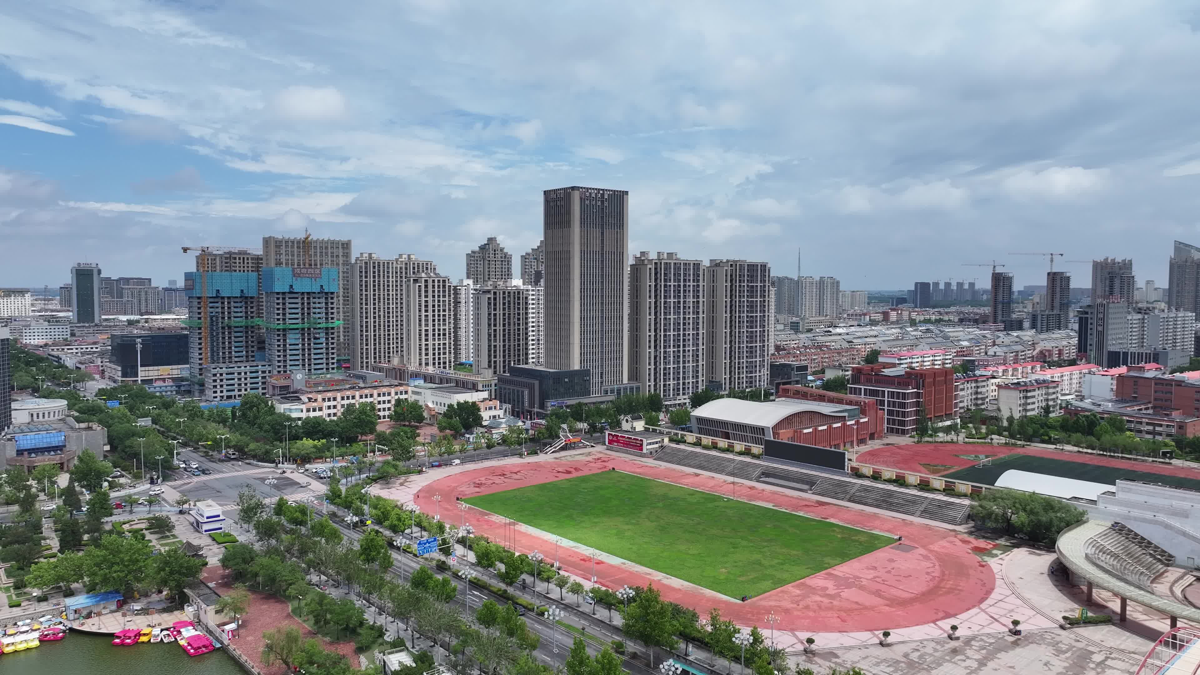 德州中心广场航拍