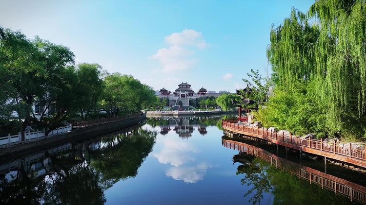 德州董子文化街风景航拍1 德州董子文化街风景航拍1