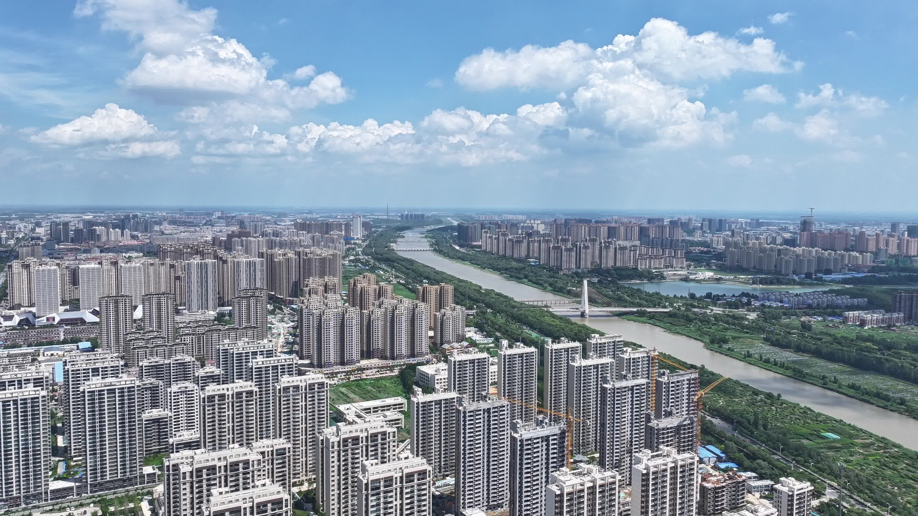 德州航拍延时
