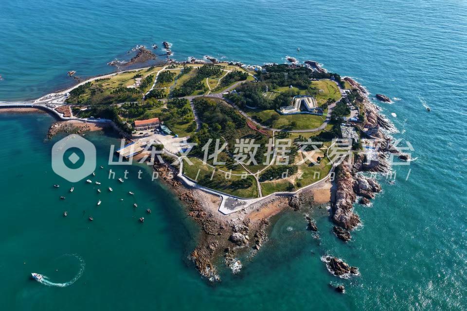 航拍小麦岛