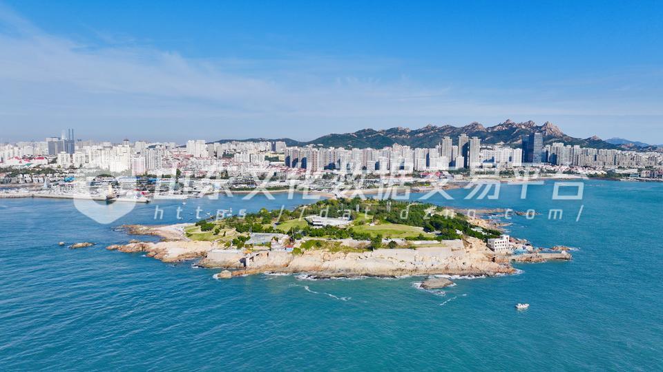 小麦岛俯瞰图