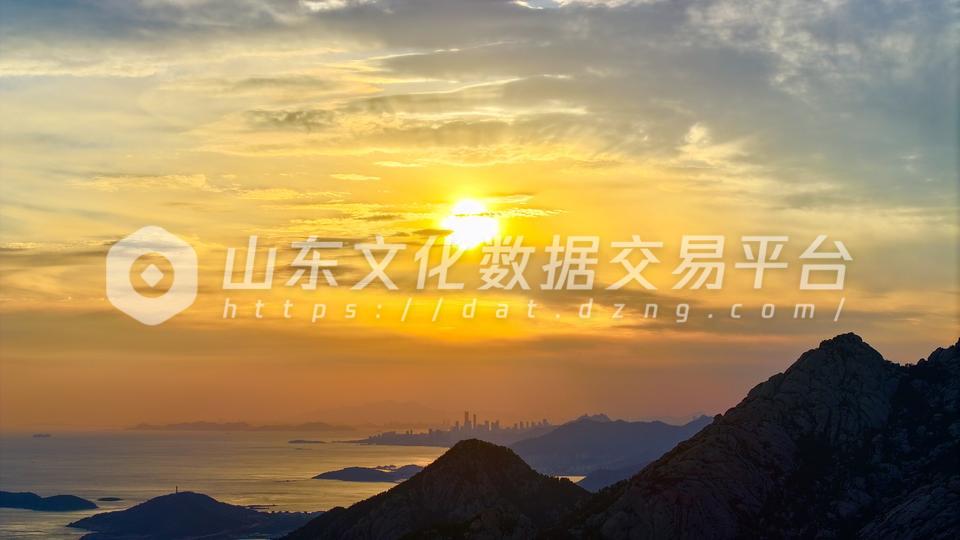 崂山日落
