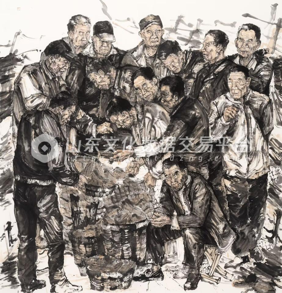 国画《沃野金辉》