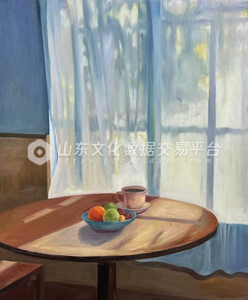 油画《光·隙》